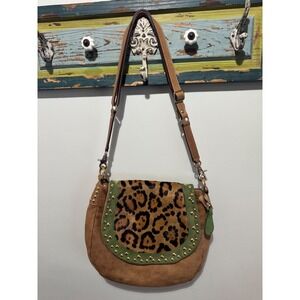 CAVALCANTI Collection Cowhide Flap Italian Leather Hobo Style Luxury Bag~